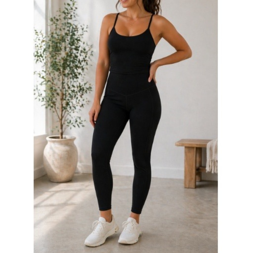 OFFLINE By Aerie Women's Black Real‎ Me High Waist Hold Up Pocket Legging Size M
